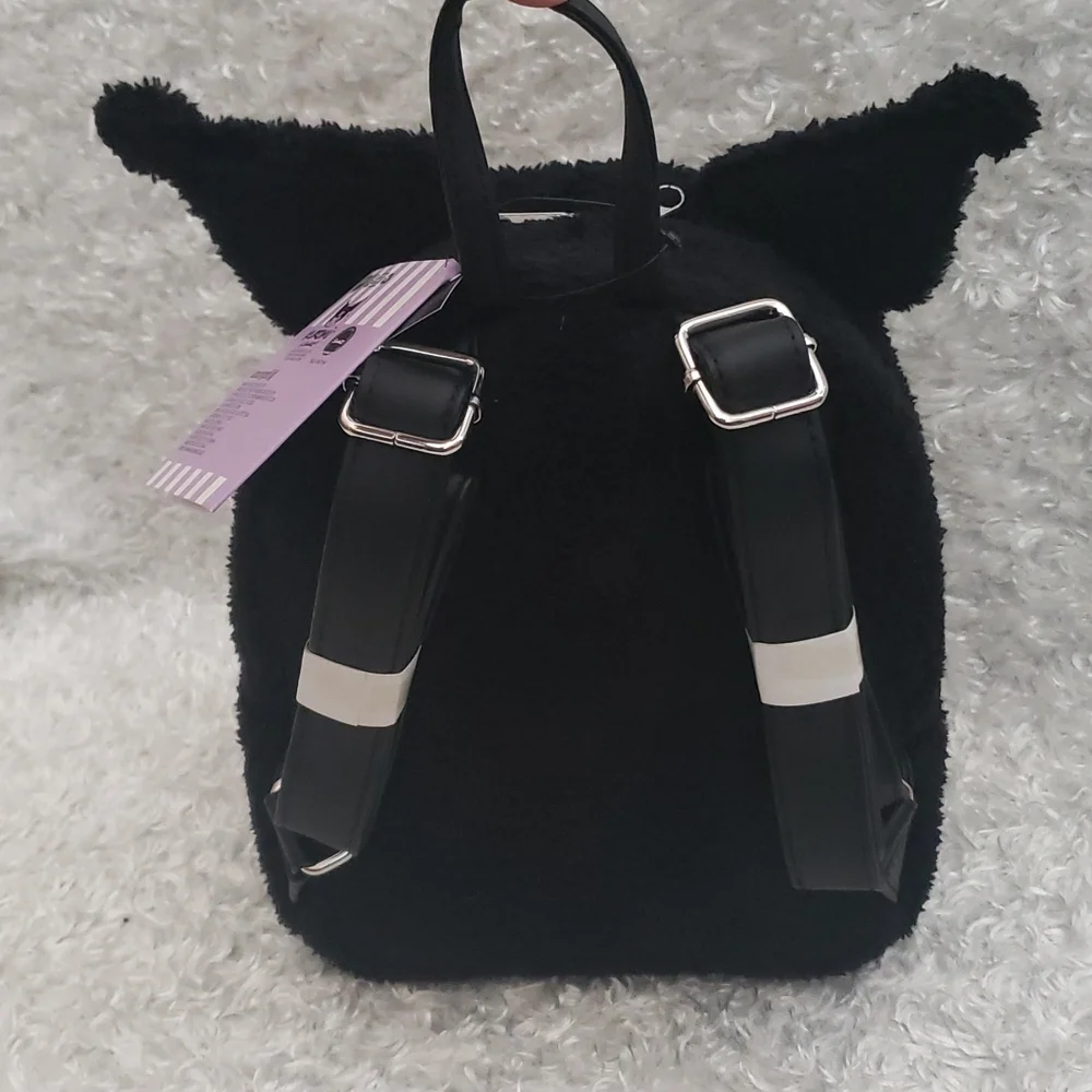 Loungefly Sanrio Kuromi faux fur mini backpack Anime